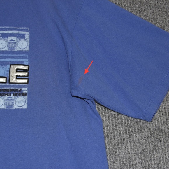 Southpole Mens T Shirt Graphic Print Blue Size L Authentic Collection Retro Y2K - Picture 5 of 7